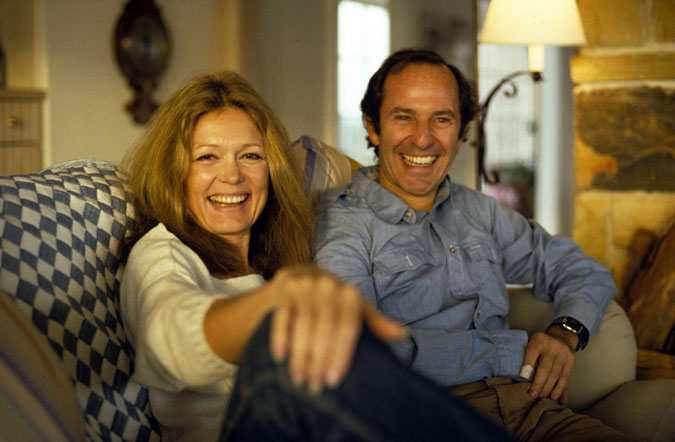 Gloria Steinem and Mort Zuckerman photo