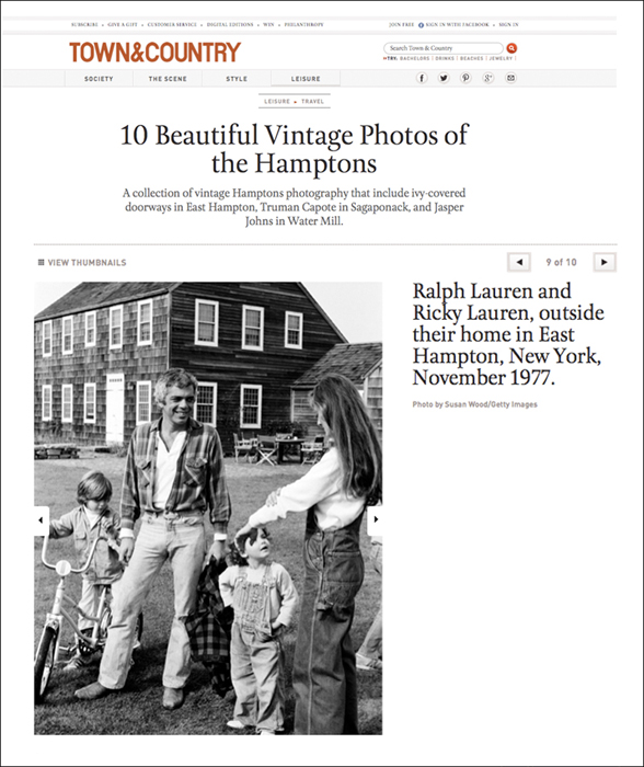 Portrait of Ralph & Ricky Lauren with their children