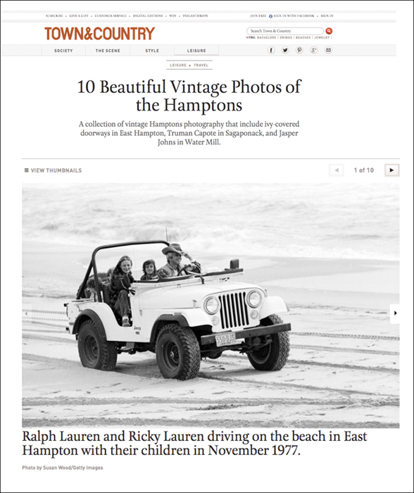 Portrait of Ralph & Ricky Lauren with their children by photographer Susan Wood