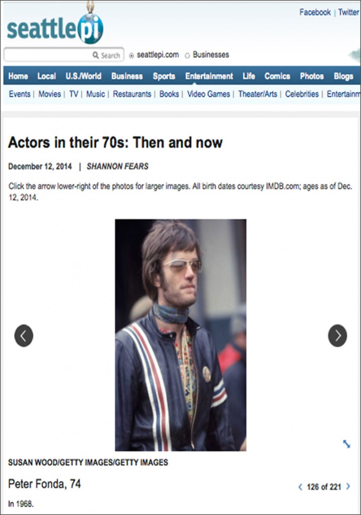 Peter Fonda on The Seattle Post-Intelligencer