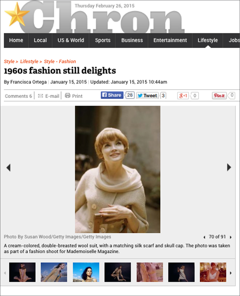 Mad Man Fashion in The Houston Chronicle