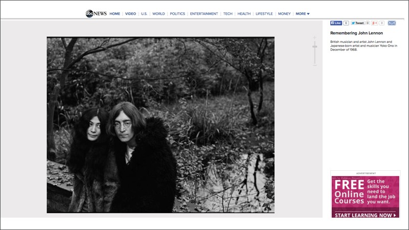 John & Yoko on ABC News
