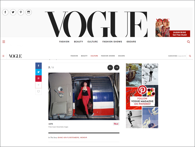 Diane Von Furstenberg in Vogue