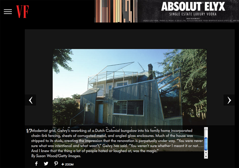 Frank Gehry in Vanity Fair